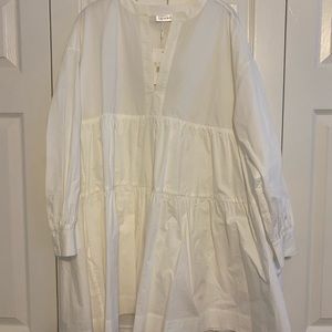 Annie Bing Tiered White Dress XS